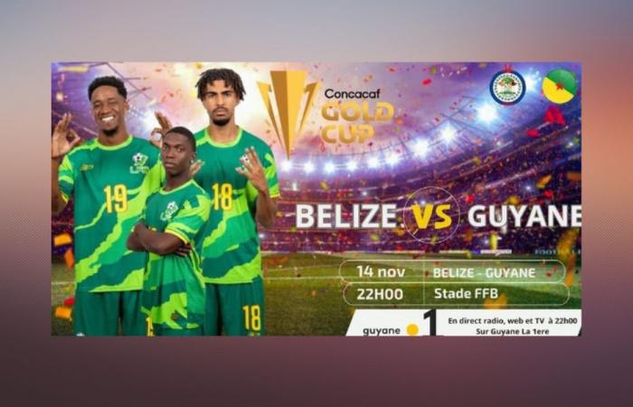 Die Auswahl von Guyana trifft heute Abend auf die Auswahl von Belize