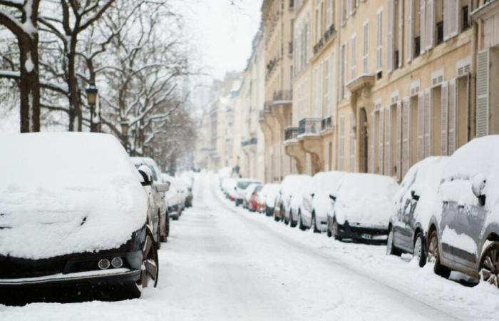 Endlich schneit es in Frankreich, den 25 betroffenen Departements