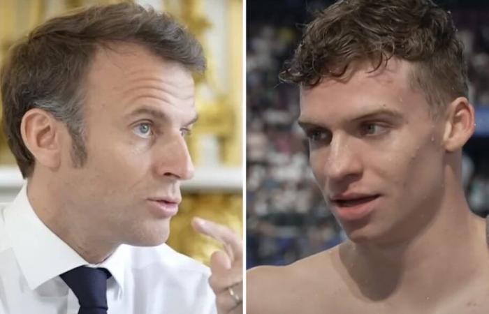 Enttäuscht greift Léon Marchand Emmanuel Macron frontal an: „Wir haben es gut gemacht…“