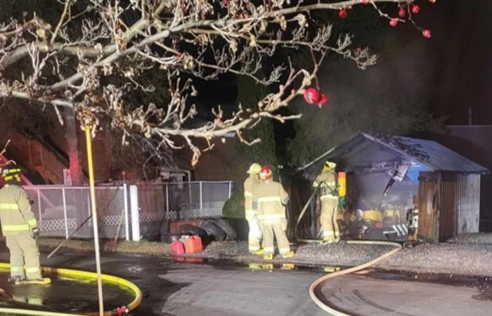 Brand in einer Garage in Pohénégamook