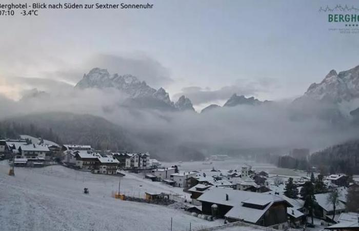 Schneetreiben in Südtirol: Die Temperaturen sinken