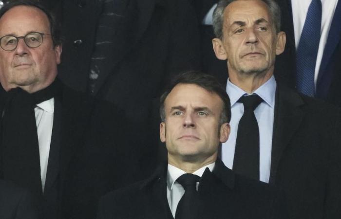 Macron im Stadion für ein Hochspannungsspiel