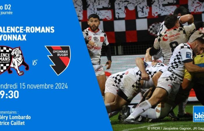 LIVE – Pro D2: VRDR empfängt Oyonnax, verfolgen Sie den 11. Tag auf France Bleu Drôme Ardèche