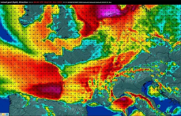 Wetterumschwung in Frankreich ab 18. November