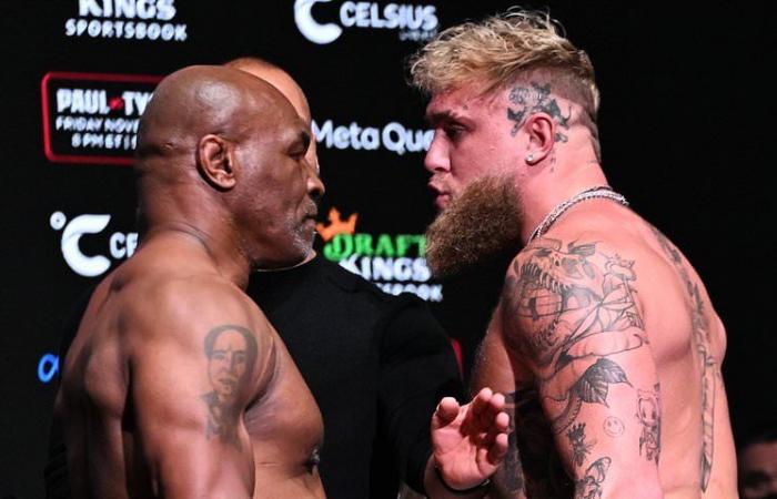 Jake Paul vs. Mike Tyson LIVE: Aktualisierungen der britischen Startzeit, Punktekarte und Runde für Runde, während der YouTuber und ehemalige Boxer Paul, 27, im umstrittenen Netflix-Kampf gegen „Iron Mike“, 58, antritt