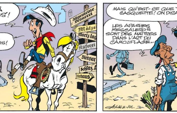 Lucky Luke steht vor dem Hopfenstreik, alles ist gut