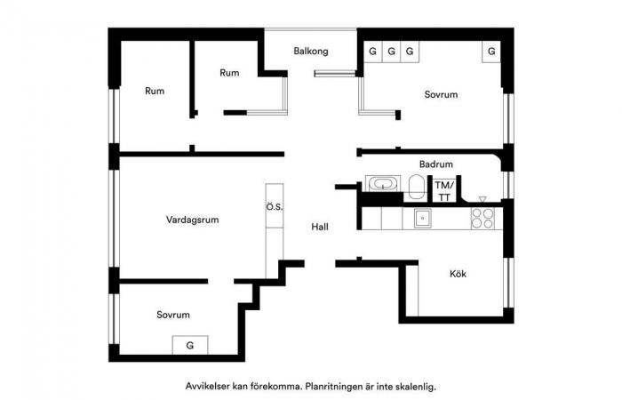 Eine renovierte 87 m² große Wohnung im Mid-Century-Stil