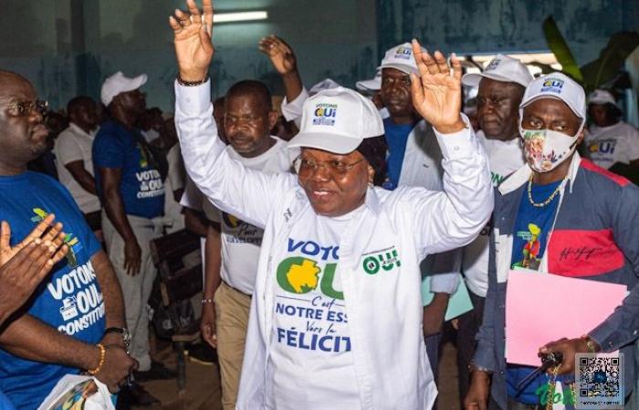 Referendum 2024: Brigitte Onkanowa schließt die „JA“-Kampagne in Okondja ab | Gabonreview.com