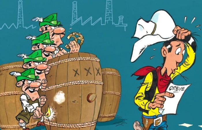 Lucky Luke steht vor dem Hopfenstreik, alles ist gut