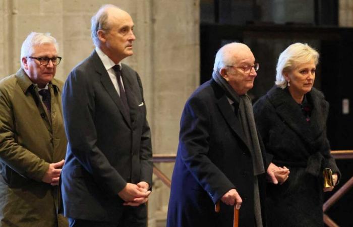 König Albert II., Prinzessin Astrid und Prinz Laurent im Te Deum am Königstag