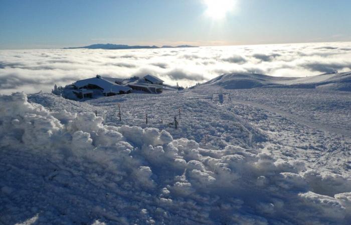 Puy-de-Dôme. Schnee im Zentralmassiv, Flocken in der Ebene … die Wettervorhersage