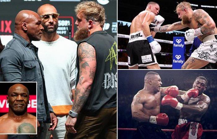 Jake Paul vs. Mike Tyson LIVE: Aktualisierungen der britischen Startzeit, Punktekarte und Runde für Runde, während der YouTuber und ehemalige Boxer Paul, 27, im umstrittenen Netflix-Kampf gegen „Iron Mike“, 58, antritt