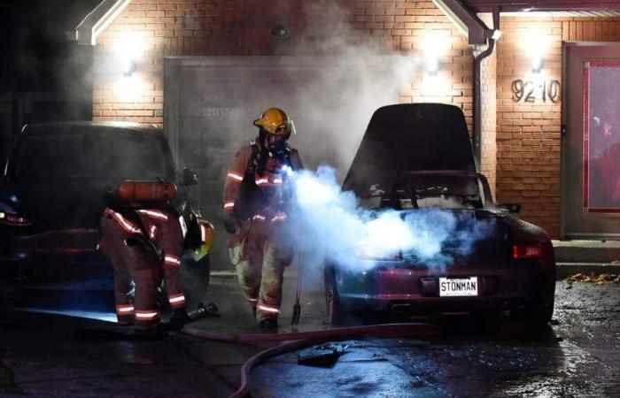 Montreal: Ein Porsche wurde durch Brandstiftung in einen Haufen Schrott verwandelt