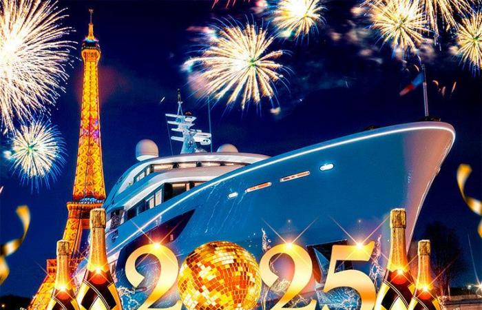 MAGISCHE PARIS-BOOTSPARTY AUF DER SEINE NEUES JAHR 2025 (RIESIGER BOOTSCLUB AUF DER SEINE)