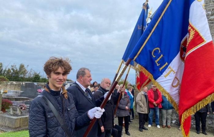 Mit 16 Jahren wurde Louis Fahnenträger der Veteranen im Cotentin