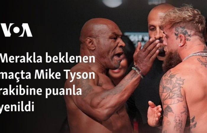 In dem mit Spannung erwarteten Match unterlag Mike Tyson seinem Gegner nach Punkten