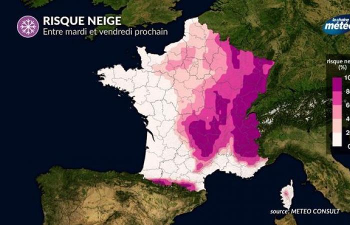 KARTE. Rückkehr des Schnees im Aveyron: Rodez, Espalion, Laguiole… Diese Gebiete, in denen wir in den kommenden Tagen mit Niederschlägen rechnen können