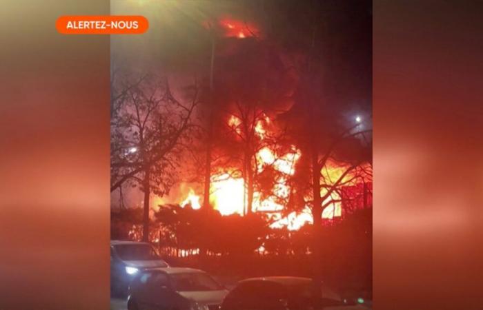 „Wir haben eine Explosion gehört“: ein beeindruckender Brand vor der Viangro-Fabrik in Anderlecht