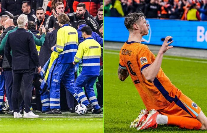 Die Niederlande feiern nach einem Schreckensmoment mit dem ungarischen Assistenten einen großen Sieg und kommen gut in die Endrunde