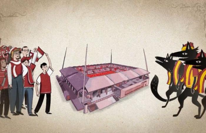 Wenn die Kommunikation von Stade de Reims die Fans von RC Lens mit der Canal Plus Loups-Garous-Serie vergleicht