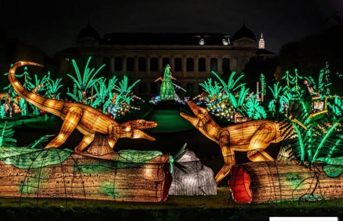 Jura im Prozess der Erleuchtung: das Lichterfest 2024-2025 im Jardin des Plantes – Fotos