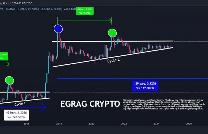 XRP stürmt den 11-Dollar-Preis? – Analyst prognostiziert eine 100-fache Explosion basierend auf historischen Zyklen ⋆ ZyCrypto