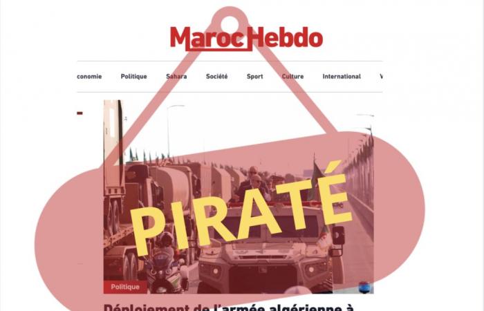 Maroc Hebdo wurde erneut Opfer eines Algerien zugeschriebenen Cyberangriffs