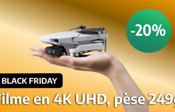 Die Dji Mini-Drohne gibt es zum Black Friday richtig günstig, sie kann in 4K filmen und ist dabei ultraleicht