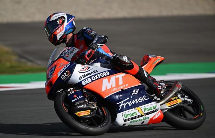 Iván Ortolá schlägt Champion David Alonso und übernimmt die Führung im zweiten Moto3-Training in Barcelona.