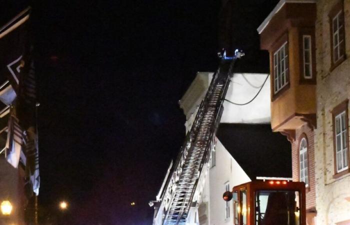 Ein Brand in einem Gebäude in der Altstadt von Quebec führt zur Evakuierung von 11 Bewohnern