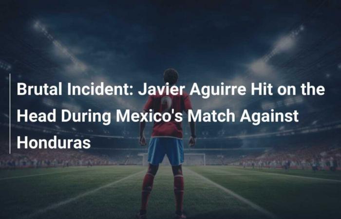 Brutaler Vorfall: Javier Aguirre wurde während Mexikos Spiel gegen Honduras am Kopf getroffen