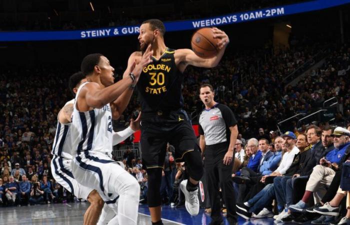 Emirates NBA Cup-Ergebnisse: Steph Curry führt die Warriors an den Grizzlies vorbei