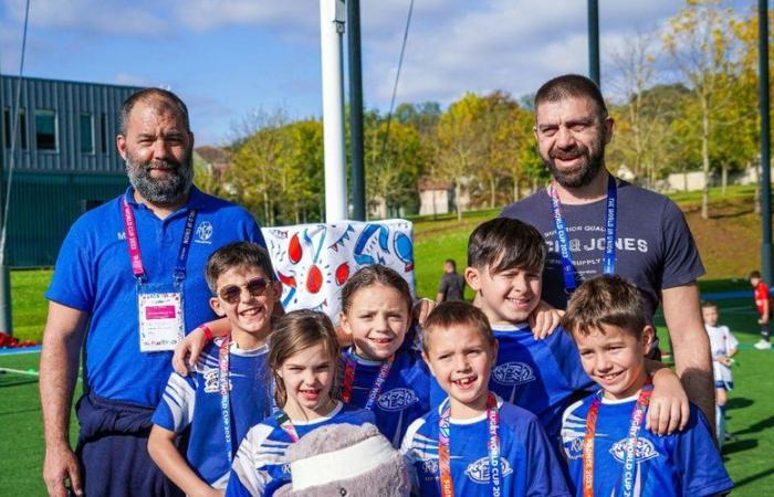 Amateur-Rugby. Die unter 10-Jährigen von RC Mirepoix, Könige von Marcoussis