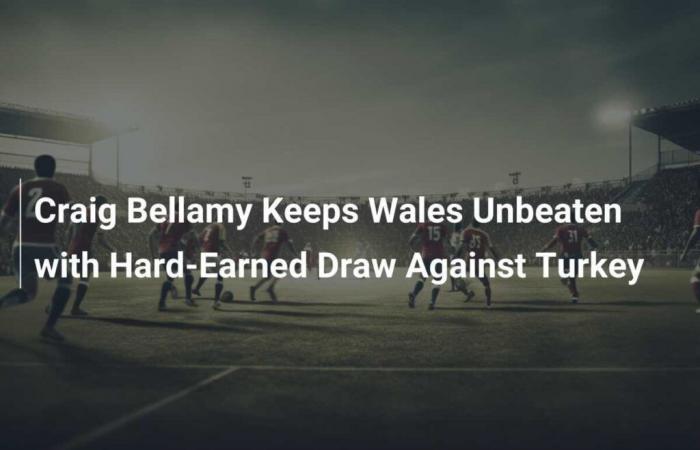 Craig Bellamy hält Wales mit einem mühsamen Unentschieden gegen die Türkei ungeschlagen