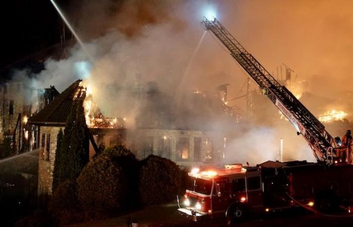 Großbrand im Lac Carling Hotel in Grenville-sur-la-Rouge