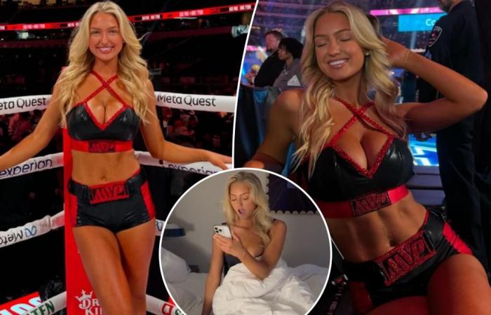 Ringgirl Sydney Thomas äußert sich zum Ruhm nach dem Kampf zwischen Jake Paul und Mike Tyson