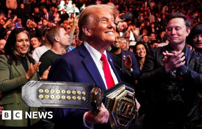 Trump, Elon Musk und neue Kabinettskandidaten feiern bei UFC