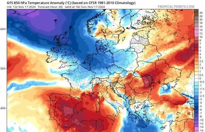 neues Update zum schlechten Wetter in den nächsten Tagen 17.11.2024