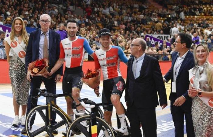 Fabio Van den Bossche und Benjamin Thomas gewinnen schließlich nach einem äußerst spannenden Teamrennen die Sechstagefahrt von Gent