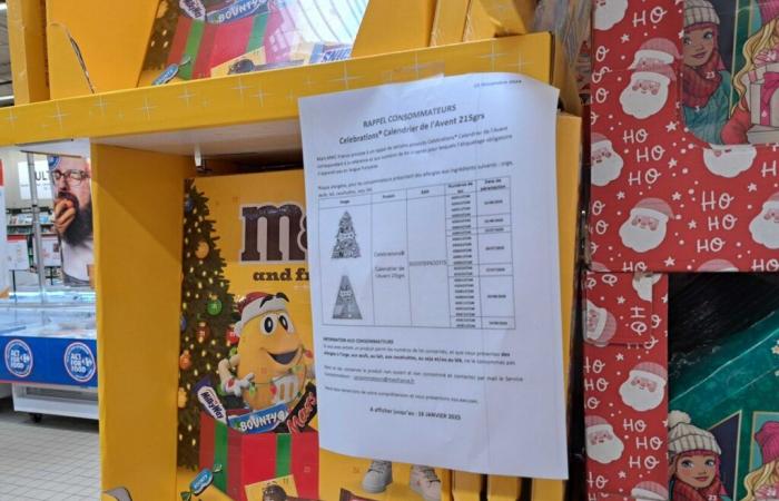 Auchan, U, Intermarché, Carrefour… Bitte beachten Sie, dass dieser Adventskalender in ganz Frankreich zurückgerufen wird