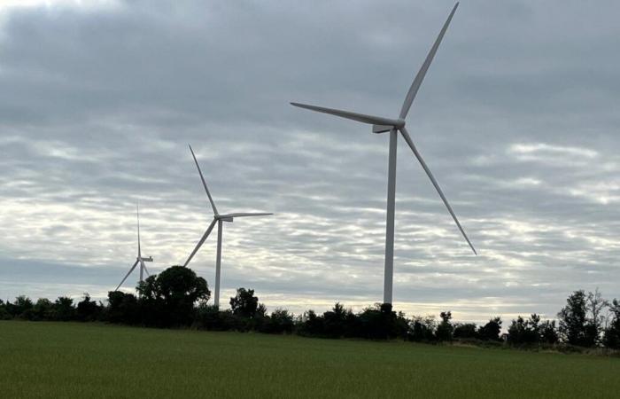 ein heruntergekommenes Photovoltaikprojekt, ein Windenergieprojekt, das nicht sehr gut läuft