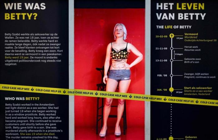 Ein Hologramm, um den Mord an Betty, einer Prostituierten in den Niederlanden, aufzuklären