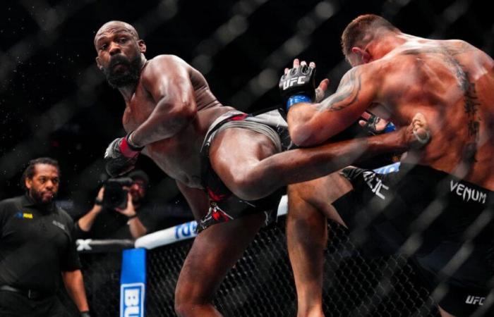 UFC 309-Ergebnisse, Highlights: Jon Jones schießt Stipe Miocic mit einem beeindruckenden Bodyshot-Knockout und verteidigt den Titel