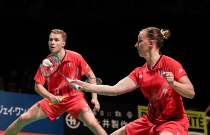 Delphine Delrue und Thom Gicquel besiegten im Mixed-Doppel-Finale des Kumamoto Masters Badminton