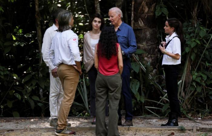 Biden besucht den Amazonas-Regenwald auf dem Weg zum G20-Gipfel in Rio