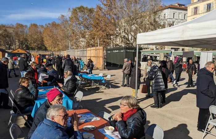 Großer Erfolg für die Potage des Chefs in Puy-en-Velay mit tausend verkauften Litern