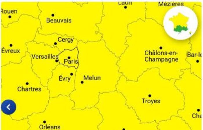 Starker Wind und Regenflut: Gelbe Wachsamkeit in Paris und auf der Île-de-France an diesem Dienstag