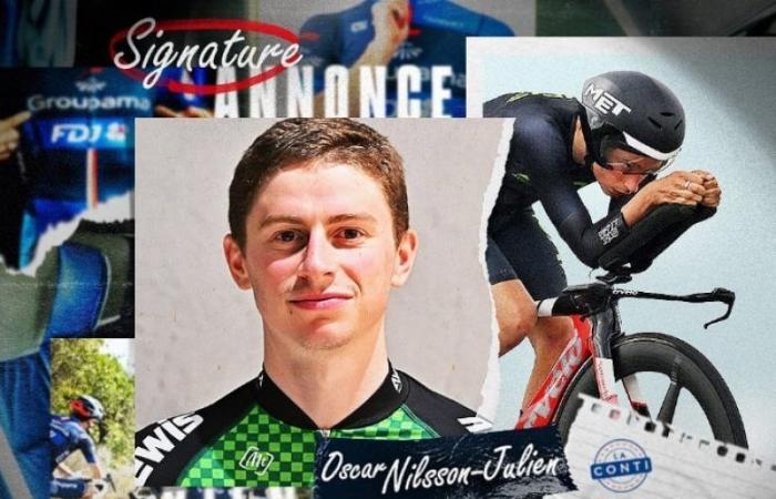 Radfahren. Transfer – Ein junger französischer Leichtathlet, der von Conti Groupama-FDJ rekrutiert wurde