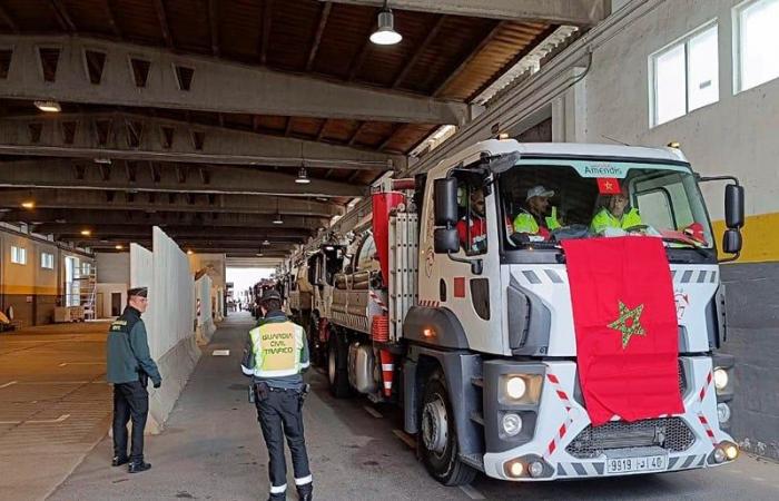 Ein zweiter marokkanischer Konvoi trifft in Valencia ein