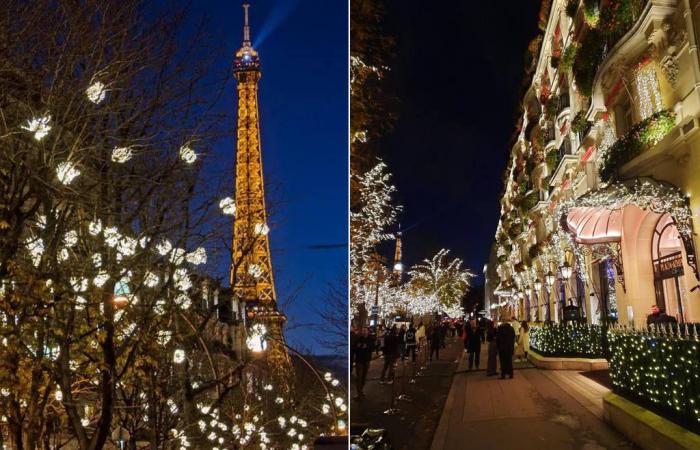 Entdecken Sie die erhabene, weihnachtlich geschmückte Avenue Montaigne